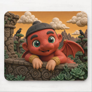 Tapis De Souris Tengu Bébé Mignon, Mythique