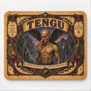Tapis De Souris Tengu, Monstre de Cirque Vintage