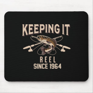 Tapis De Souris Tenir le rythme depuis 1964 Pêcheur Pêcheuse B
