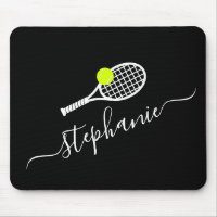Tennis Ball Racket Monogram Name Personalized