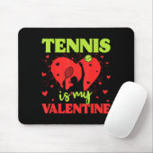Tapis De Souris Tennis Is My Valentine Cool Srt Motivation Player (Avec souris)