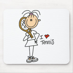 Tapis De Souris Tennis Mousepad d'amour de la fille I