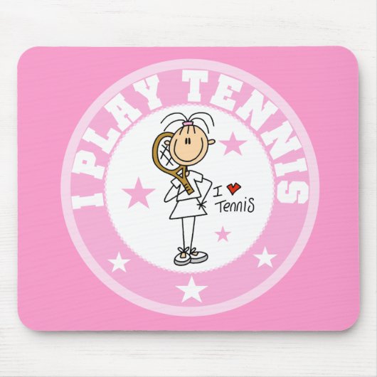 Tapis De Souris Tennis Mousepad de jeu de la fille I (Devant)