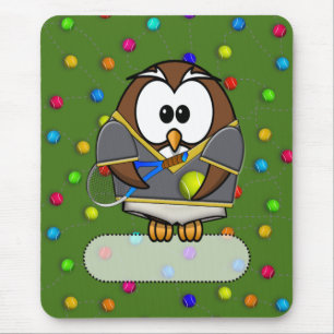 Tapis De Souris tennisman owl