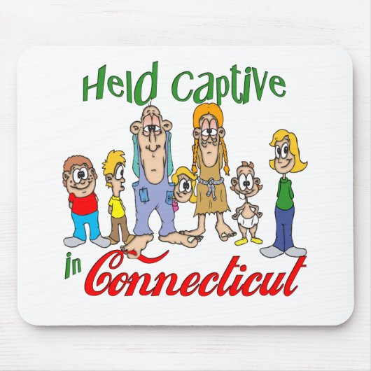 Tapis De Souris Tenu captif dans le Connecticut (Devant)