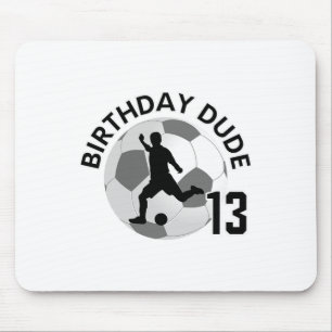 Tapis De Souris Tenue de fête de football pour garçon de 13 ans po