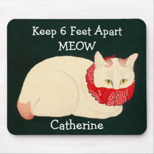 Tapis De Souris Tenue En Chat 6 Pieds Éparpillés