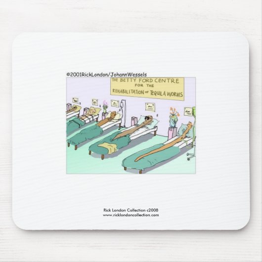 Tapis De Souris Tequila Worm Réhab Plaquettes (Devant)