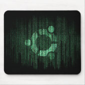 Tapis De Souris Terminal vert de Linux (Devant)