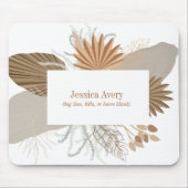 Tapis De Souris Terracotta Boho Tropical (Devant)