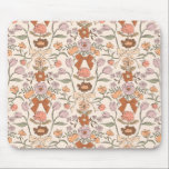 Tapis De Souris Terracotta Rustic Bows and Blossoms<br><div class="desc">Boho et mousepad rustique avec illustration dessinée à la main d'arcs et de fleurs en terre cuite et de couleurs roses rousses.</div>