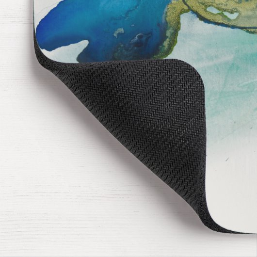 Tapis De Souris Terrain Abstrait - Bleu (Coin)