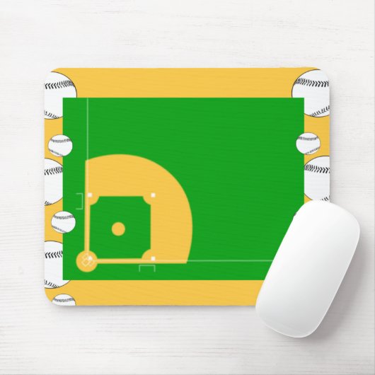 Tapis De Souris Terrain de base-ball (Avec souris)