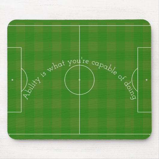 Tapis De Souris Terrain de football avec devis (Devant)