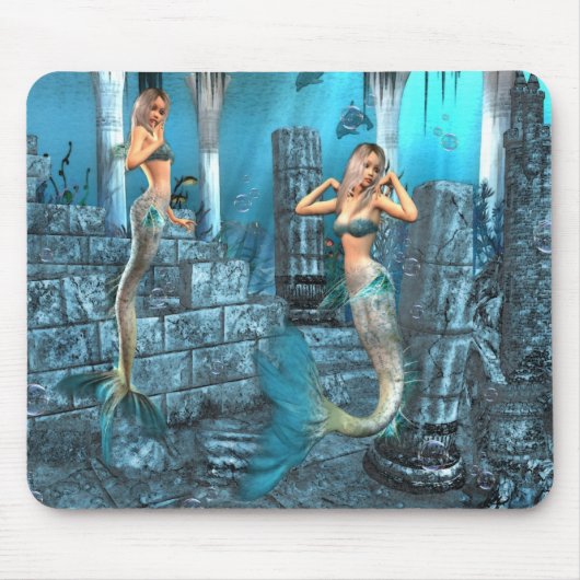 Tapis De Souris Terrain de jeu de sirènes (Devant)