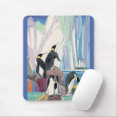 Tapis De Souris terrain de pingouin (Avec souris)
