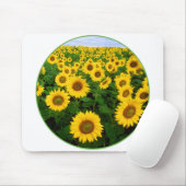 Tapis De Souris Terrain de tournesol (Avec souris)