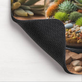 Tapis De Souris Terrarium Et Cactus Du Désert (Coin)