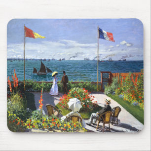 Tapis De Souris Terrasse à Sainte Adresse, Claude Monet