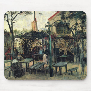 Tapis De Souris Terrasse d'un café, Montmartre de Vincent van Gogh