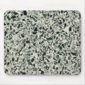 Tapis De Souris Terrazzo Vert Moderne (Devant)