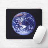 Tapis de souris Terre Apollo 17 Vue de l'espace (Avec souris)