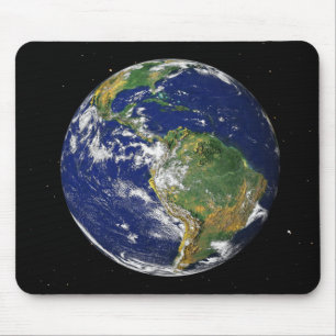 Tapis De Souris Terre entière montrant l'Amérique du Sud 2