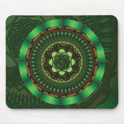 Tapis De Souris Terre Mandala Mousepad (Devant)