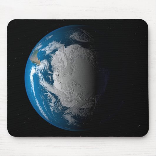 Tapis De Souris Terre Pleine Montrant Des Nuages Simulés Sur L'Ant (Devant)