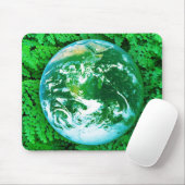 Tapis De Souris Terre verte - sensibilisation écologique (Avec souris)