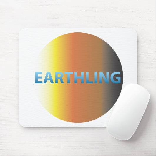 Tapis De Souris Terrien d'AP rond (Avec souris)