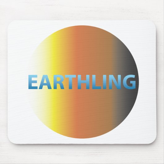 Tapis De Souris Terrien d'AP rond (Devant)