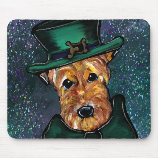 TAPIS DE SOURIS TERRIER AIREDALE (Devant)