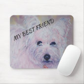 Tapis De Souris TERRIER BLANC Ouest (Avec souris)