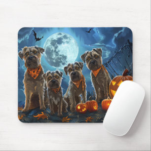 Tapis De Souris Terrier de la baie de Chesapeake Halloween épouvan