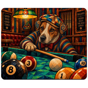 Tapis De Souris Térrier Russell, Mosaïque Géométrique