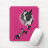Tapis De Souris terriers de Boston (Avec souris)