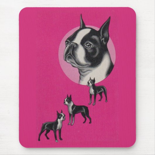 Tapis De Souris terriers de Boston (Devant)
