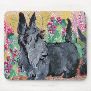 Tapis De Souris Terriers d'écossais de jardin