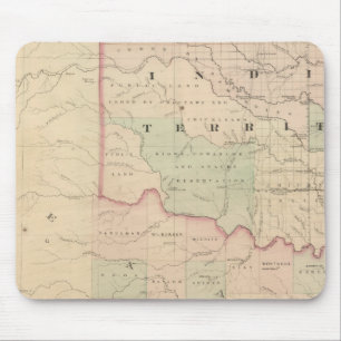 Tapis De Souris Territoire indien et Texas, partie nord-ouest