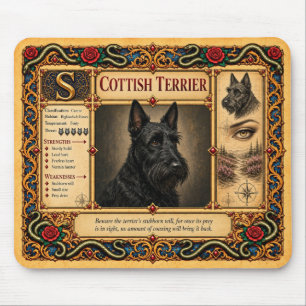 Tapis De Souris Tervueren écossais, Art de Bestiaire Médiéval