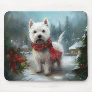 Tapis De Souris Tervueren West Highland White Terrier Chien dans l
