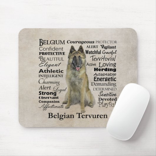 Tapis De Souris Tervuren Mousepad (Avec souris)
