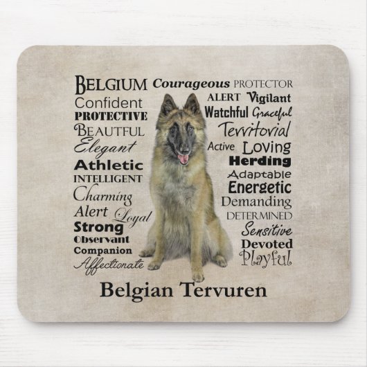 Tapis De Souris Tervuren Mousepad (Devant)