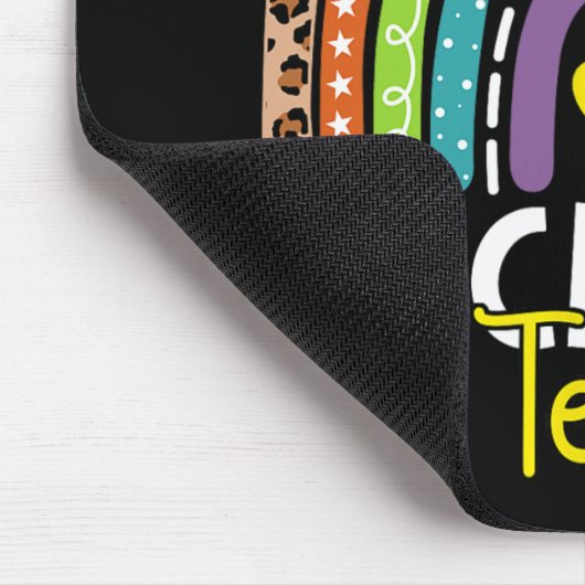 Tapis De Souris Test Day Rock The Test Rainbow Teacher Test Day (Coin)