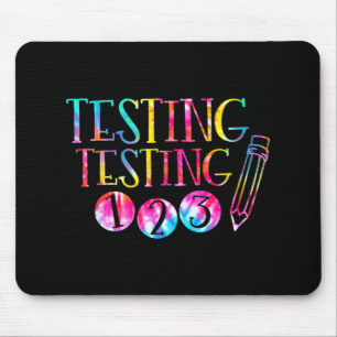 Tapis De Souris Test de la teinture Jour de l'examen enseignant Te