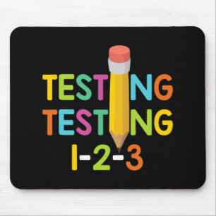 Tapis De Souris Test d'examen d'enseignant de jour 1-2-3