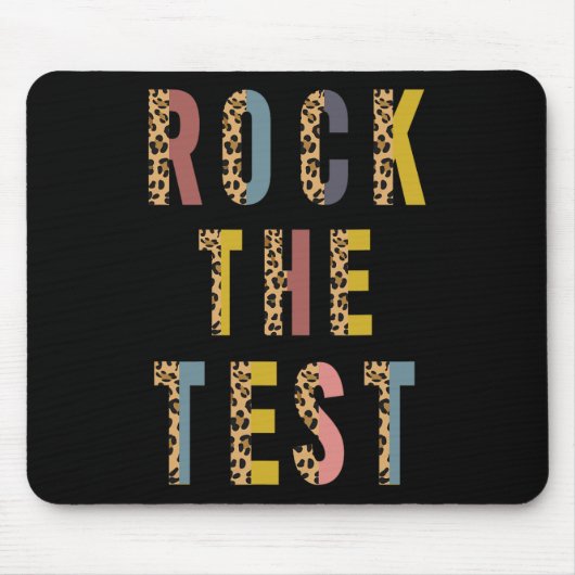 Tapis De Souris Test Retro Motivational Testing Day Enseignant St (Devant)