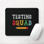 Tapis De Souris Testing Squad Costume Test Day Teacher Student Fun (Avec souris)