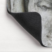 Tapis De Souris Tête de Bouddha en grès entourée d'un arbre (Coin)